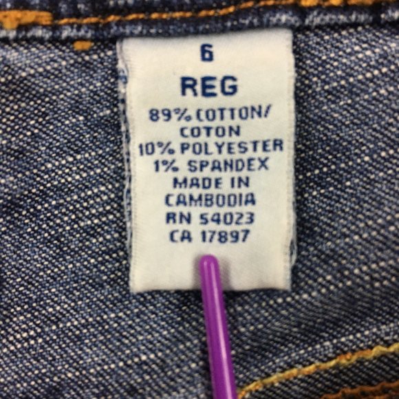 Old Navy Boot Cut At Waist Stretch Jeans Blue Women's Size 6 - Picture 7 of 13